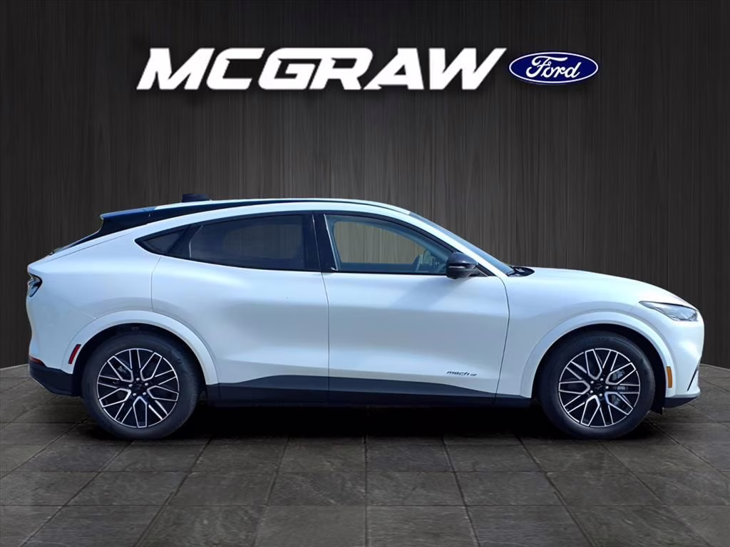 2025 White Metallic Ford Mustang Mach-E Premium RWD SUV