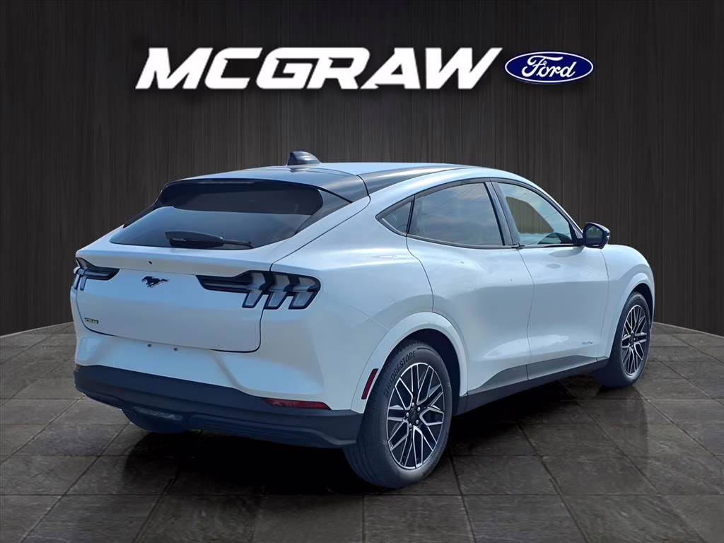 2025 White Metallic Ford Mustang Mach-E Premium RWD SUV