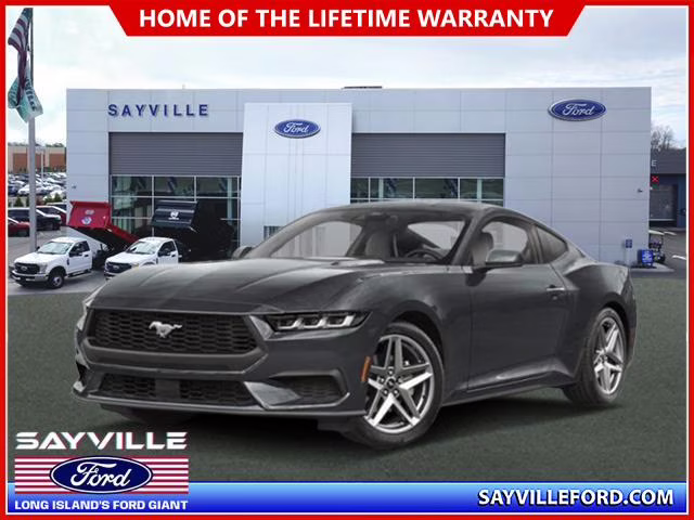 2025 Carbonized Gray Metallic Ford Mustang EcoBoost Fastback RWD Sedan