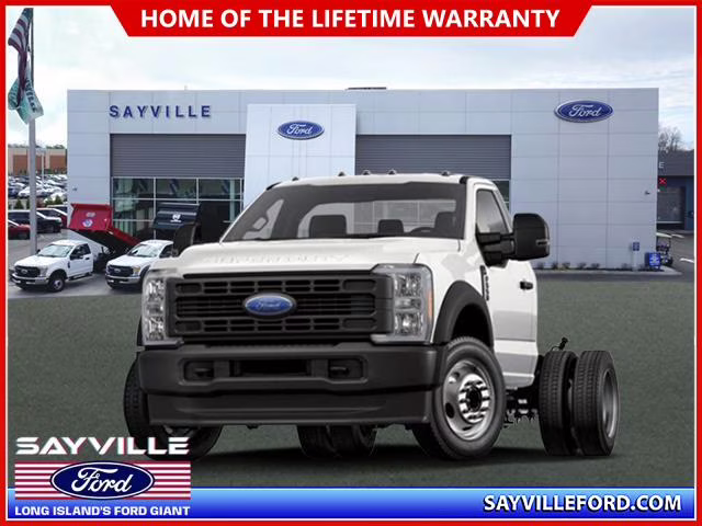 2025 Oxford White Ford Super Duty F-550 DRW XL 4WD Reg Cab 145 WB 60 CA 4X4 Truck