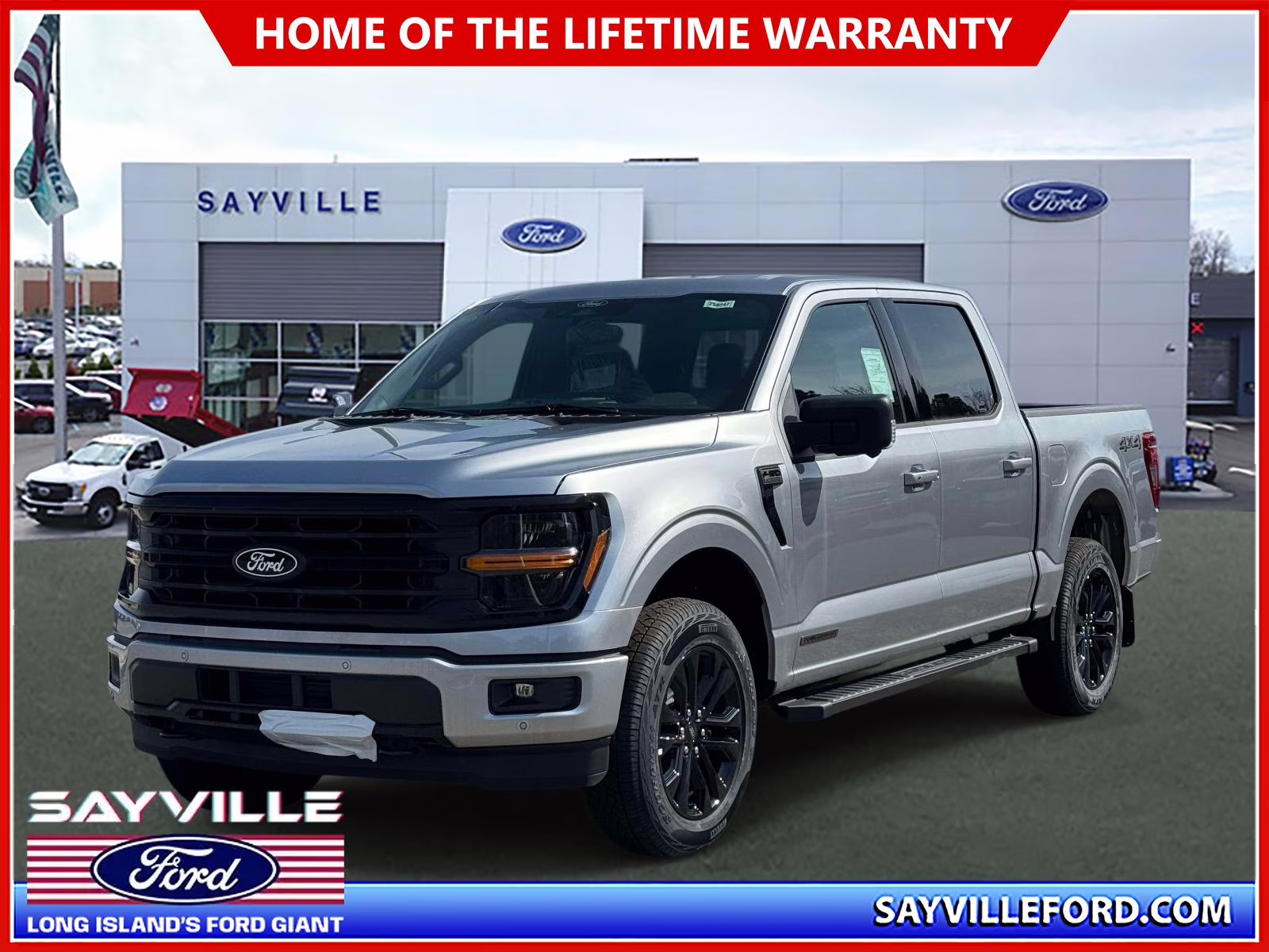 2025 Iconic Silver Metallic Ford F-150 XLT 4WD SuperCrew 5.5' Box 4X4 Truck