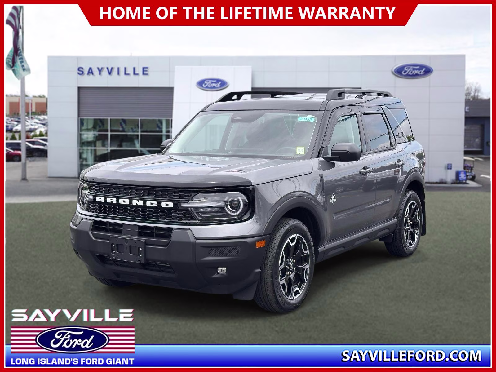 2025 Carbonized Gray Metallic Ford Bronco Sport Outer Banks 4x4 4X4 SUV