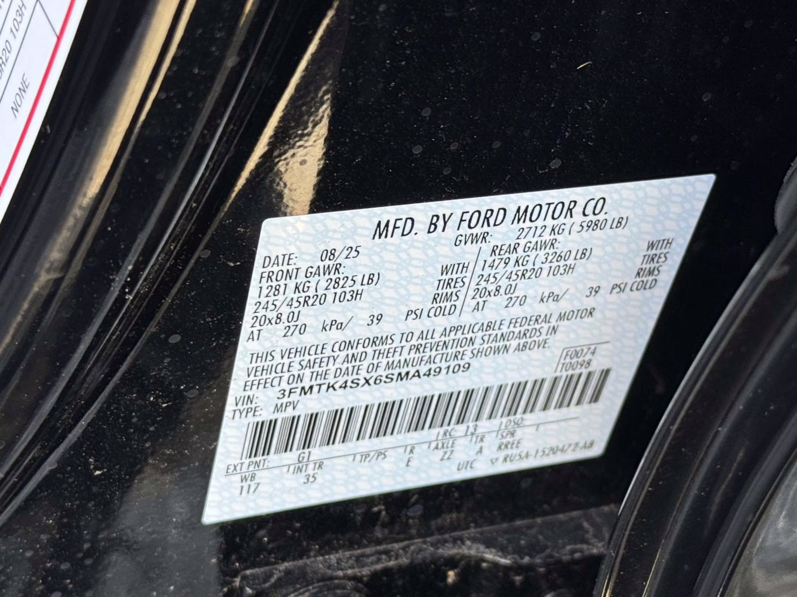 2025 Shadow Black Ford Mustang Mach-E GT AWD AWD SUV