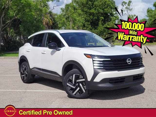 2026 Aspen White Tricoat Nissan Kicks SV FWD SUV