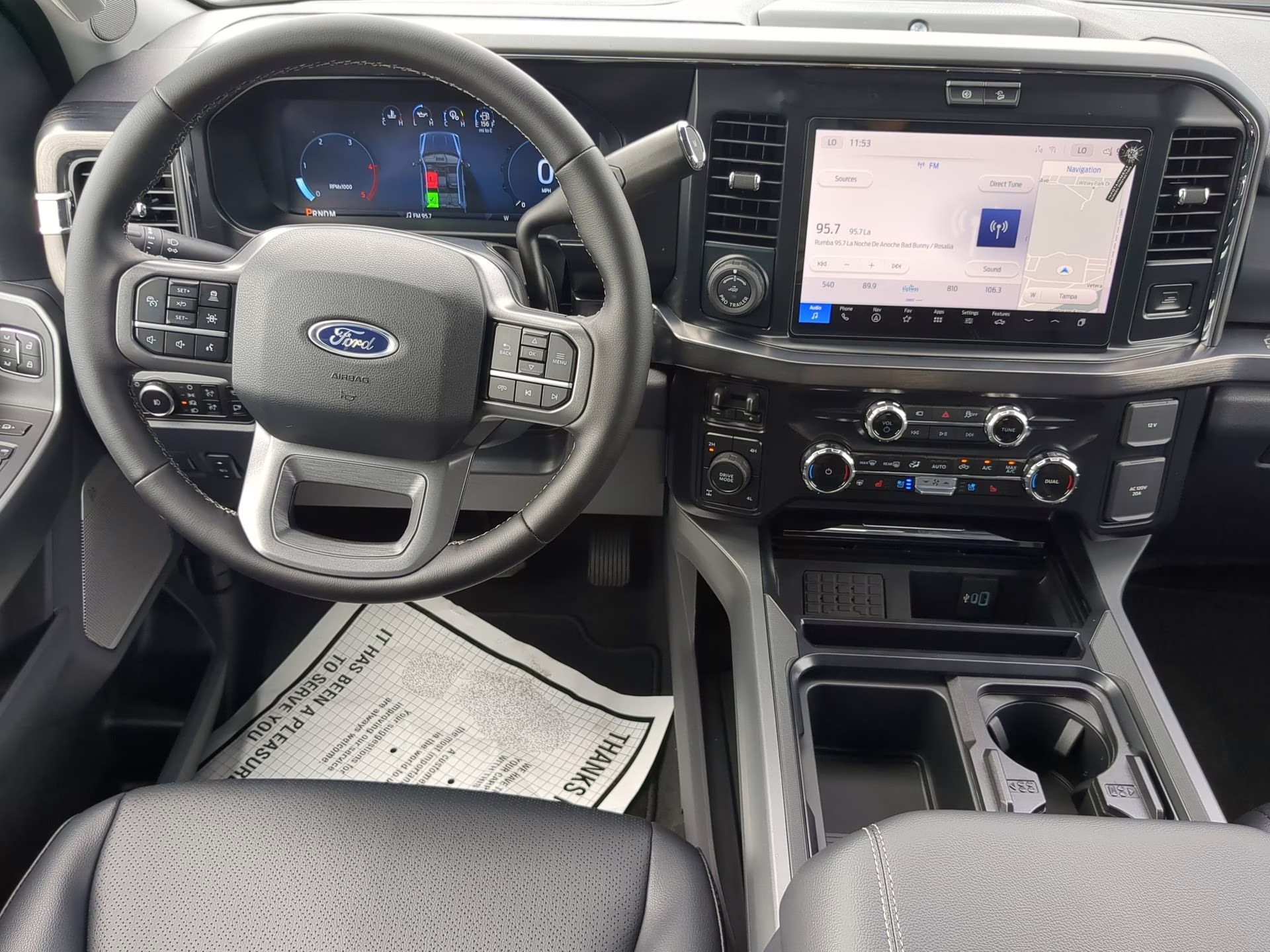 2026 Agate Black Metallic Ford Super Duty F-250 SRW LARIAT Crew Cab Pickup 4X4 Truck