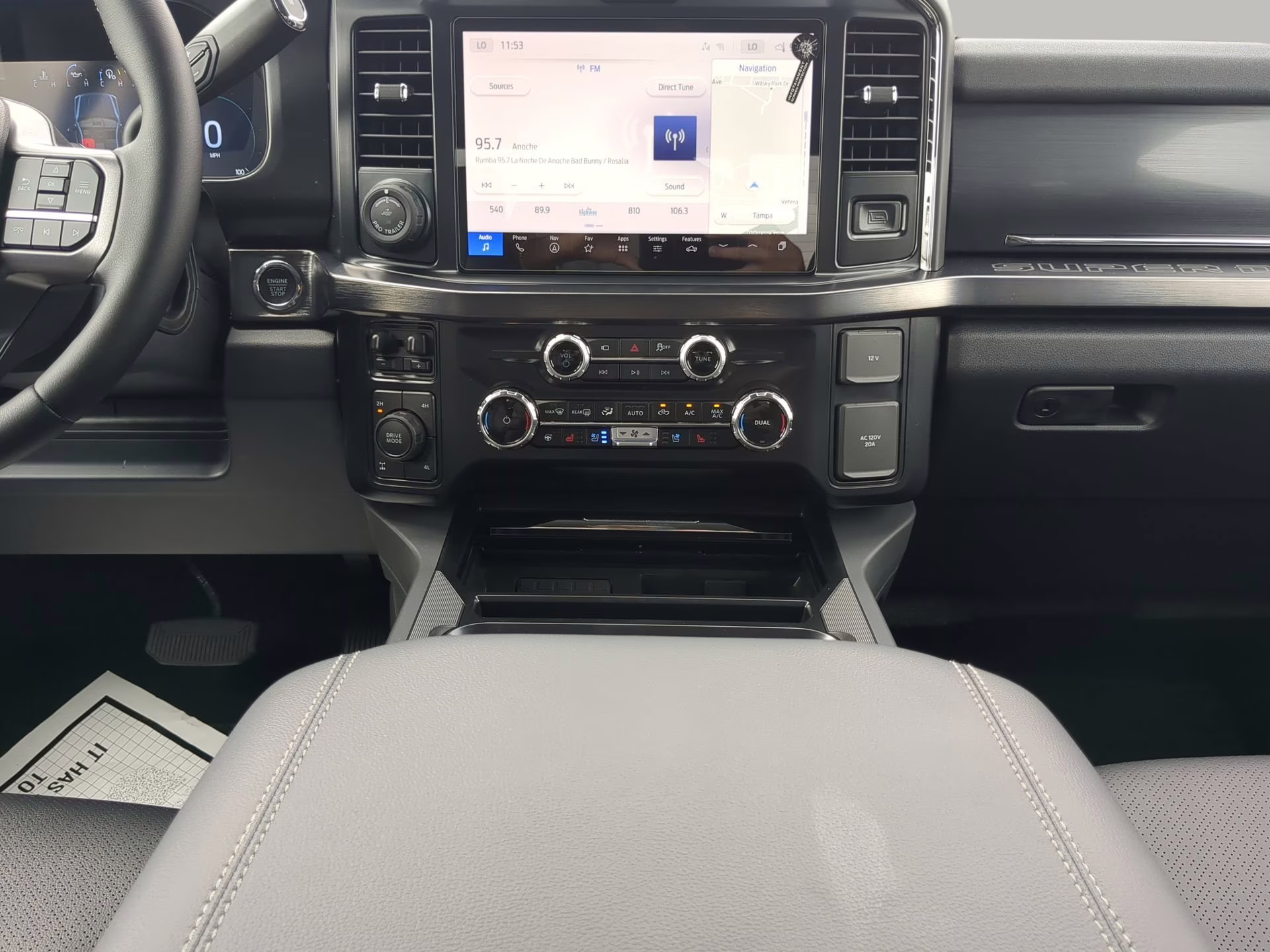 2026 Agate Black Metallic Ford Super Duty F-250 SRW LARIAT Crew Cab Pickup 4X4 Truck