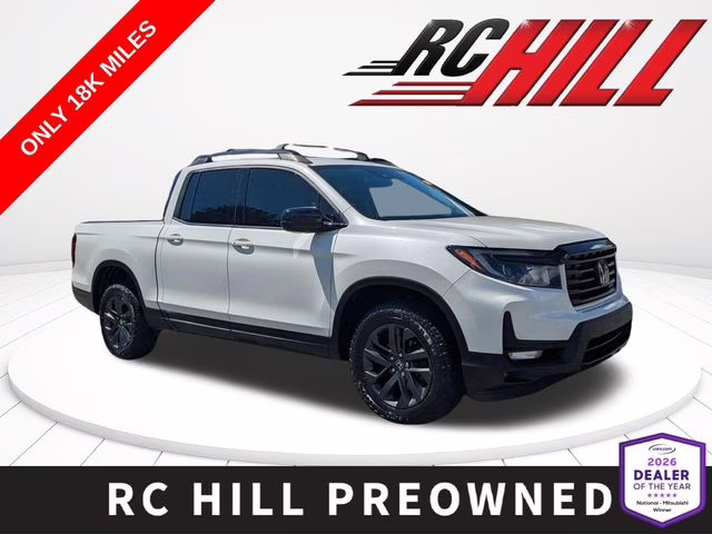 2021 Platinum White Pearl Honda Ridgeline Sport AWD Truck