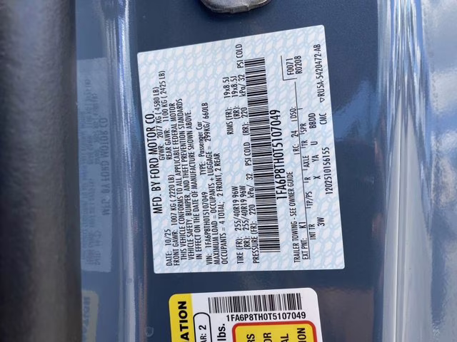 2026 Vapor Blue Metallic Ford Mustang EcoBoost Premium RWD Coupe