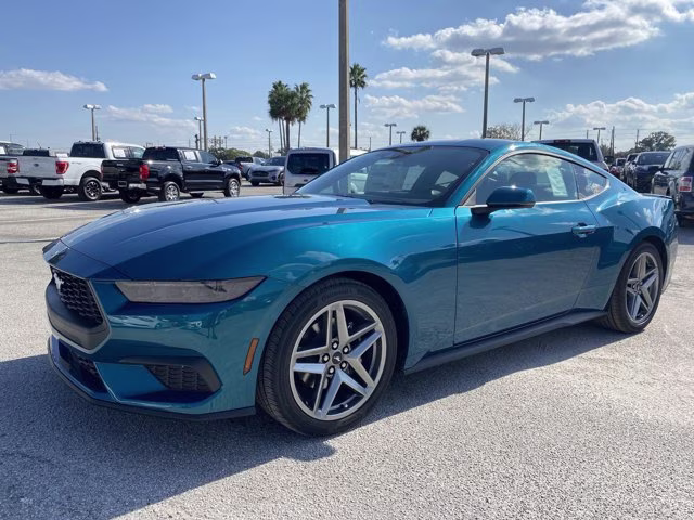 2026 Adriatic Blue Metallic Ford Mustang EcoBoost Premium RWD Coupe