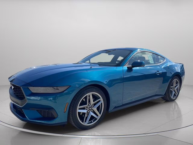 2026 Adriatic Blue Metallic Ford Mustang EcoBoost Premium RWD Coupe