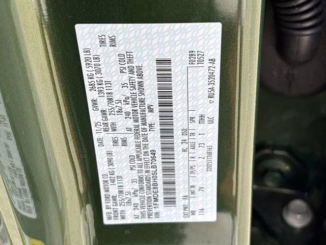 2025 Eruption Green Metallic Ford Bronco Outer Banks 4X4 Convertible