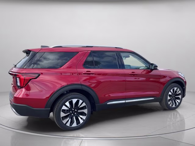 2026 Rapid Red Metallic Tinted Clearcoat Ford Explorer Platinum 4X4 SUV