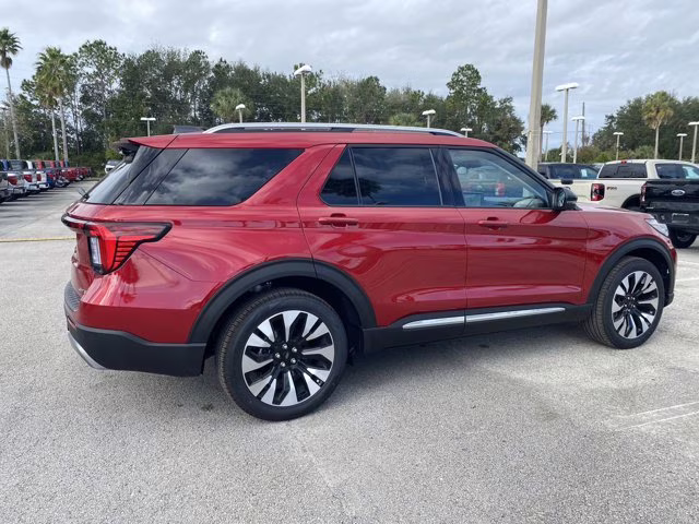 2026 Rapid Red Metallic Tinted Clearcoat Ford Explorer Platinum 4X4 SUV