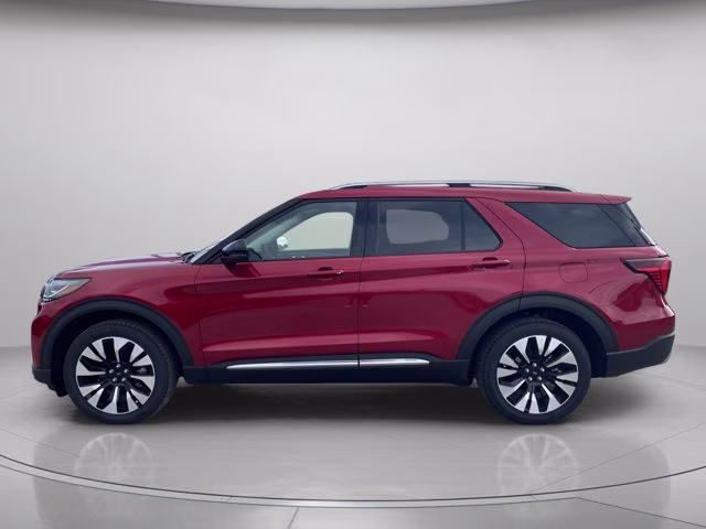 2026 Rapid Red Metallic Tinted Clearcoat Ford Explorer Platinum 4X4 SUV