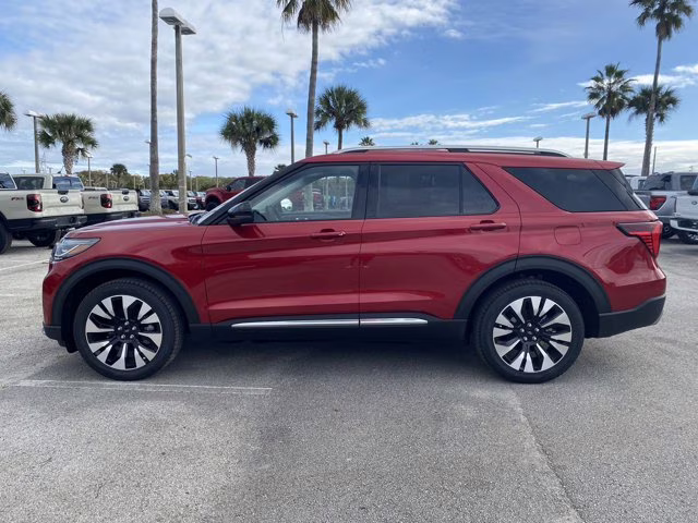2026 Rapid Red Metallic Tinted Clearcoat Ford Explorer Platinum 4X4 SUV