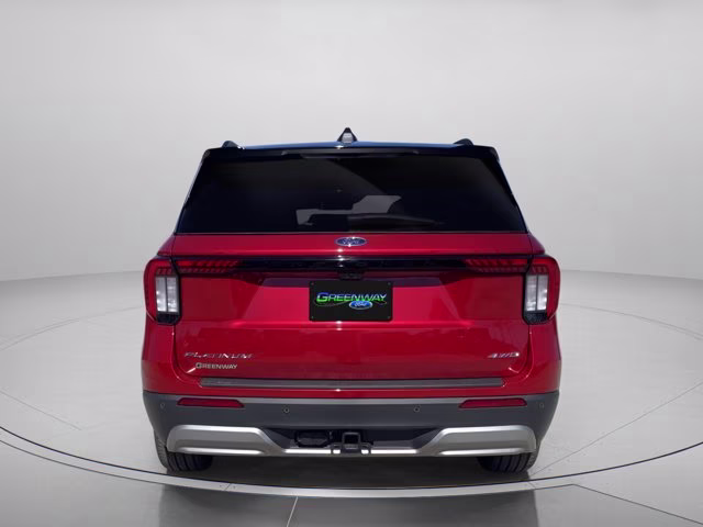 2026 Rapid Red Metallic Tinted Clearcoat Ford Explorer Platinum 4X4 SUV