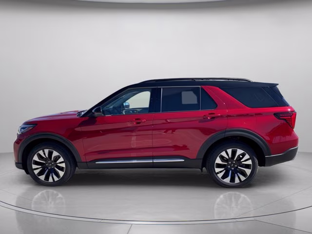 2026 Rapid Red Metallic Tinted Clearcoat Ford Explorer Platinum 4X4 SUV