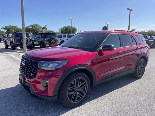 2026 Rapid Red Metallic Tinted Clearcoat Ford Explorer ST RWD SUV