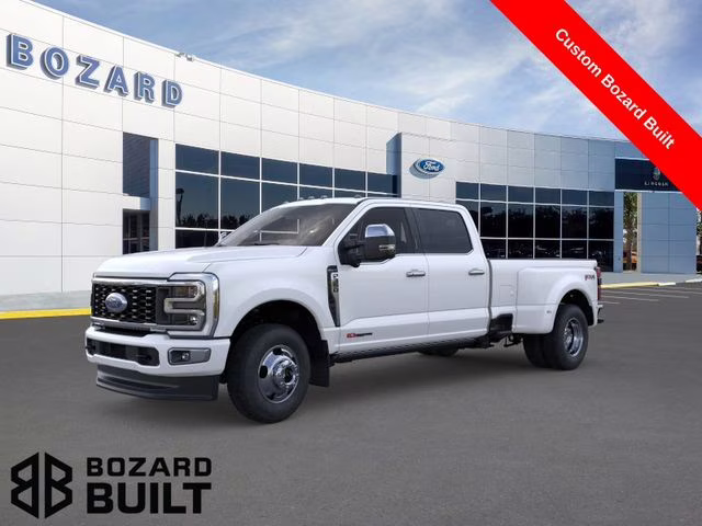 2026 Star White Metallic Tri-Coat Ford Super Duty F-350 DRW Platinum Bozard Built 4X4 Truck