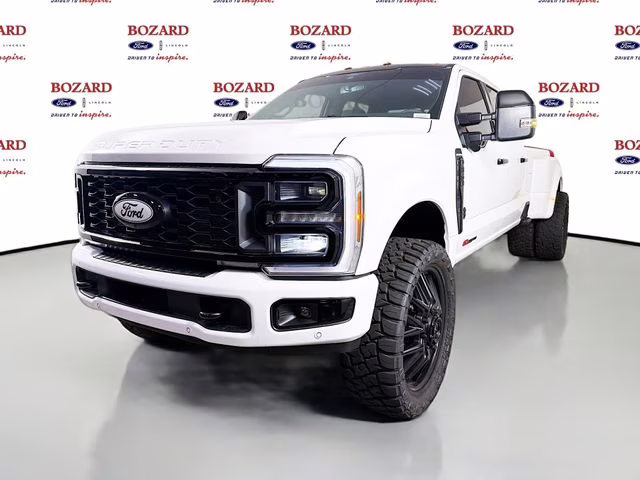 2026 Star White Metallic Tri-Coat Ford Super Duty F-350 DRW Platinum Bozard Built 4X4 Truck