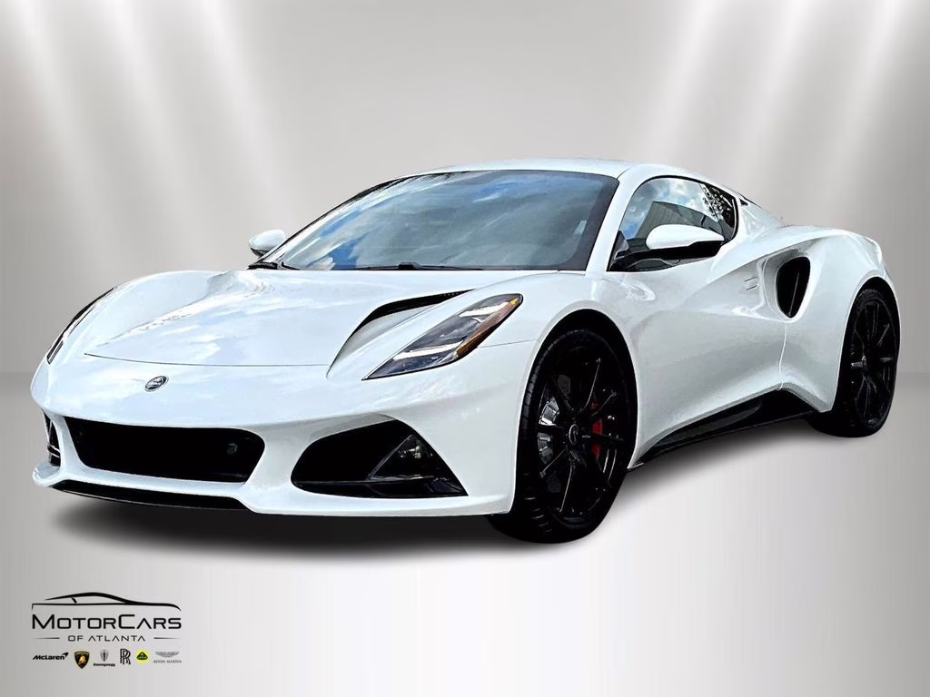 2025 Mist White Lotus Emira V6 RWD Coupe