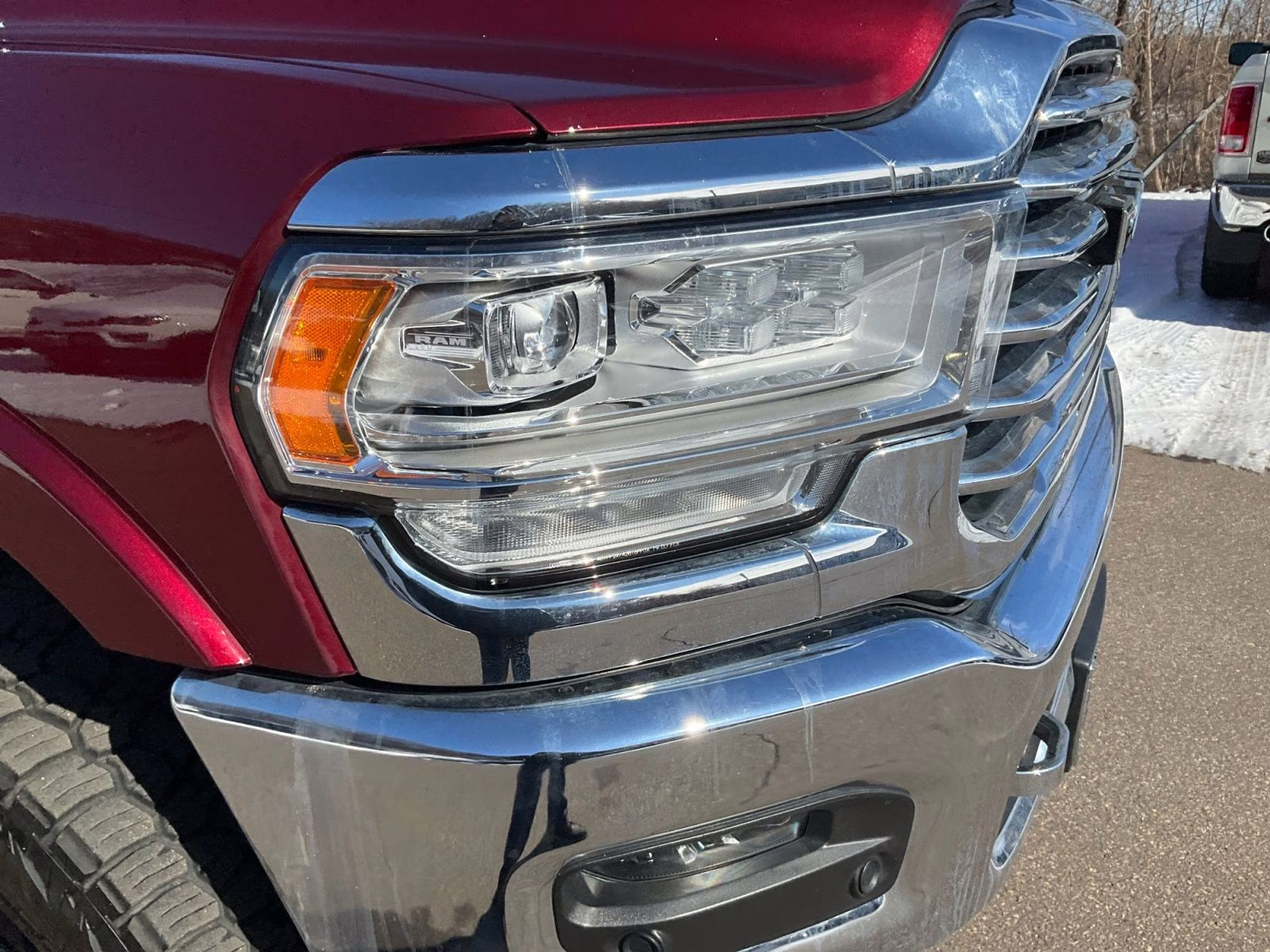 2022 Delmonico Red Pearlcoat Ram 3500 Limited Longhorn 4X4 Truck